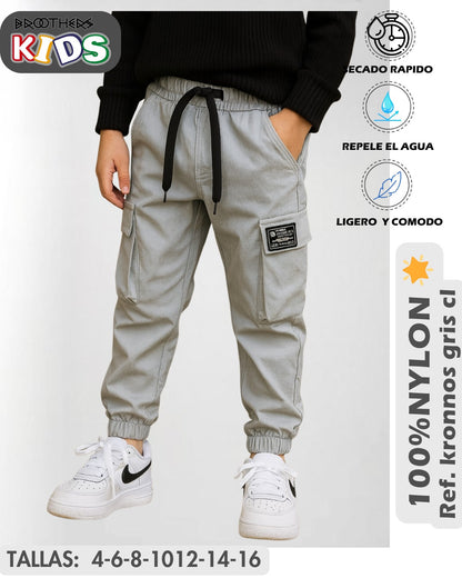 Pantalon Para Niño Kids Jogger Tela ylon