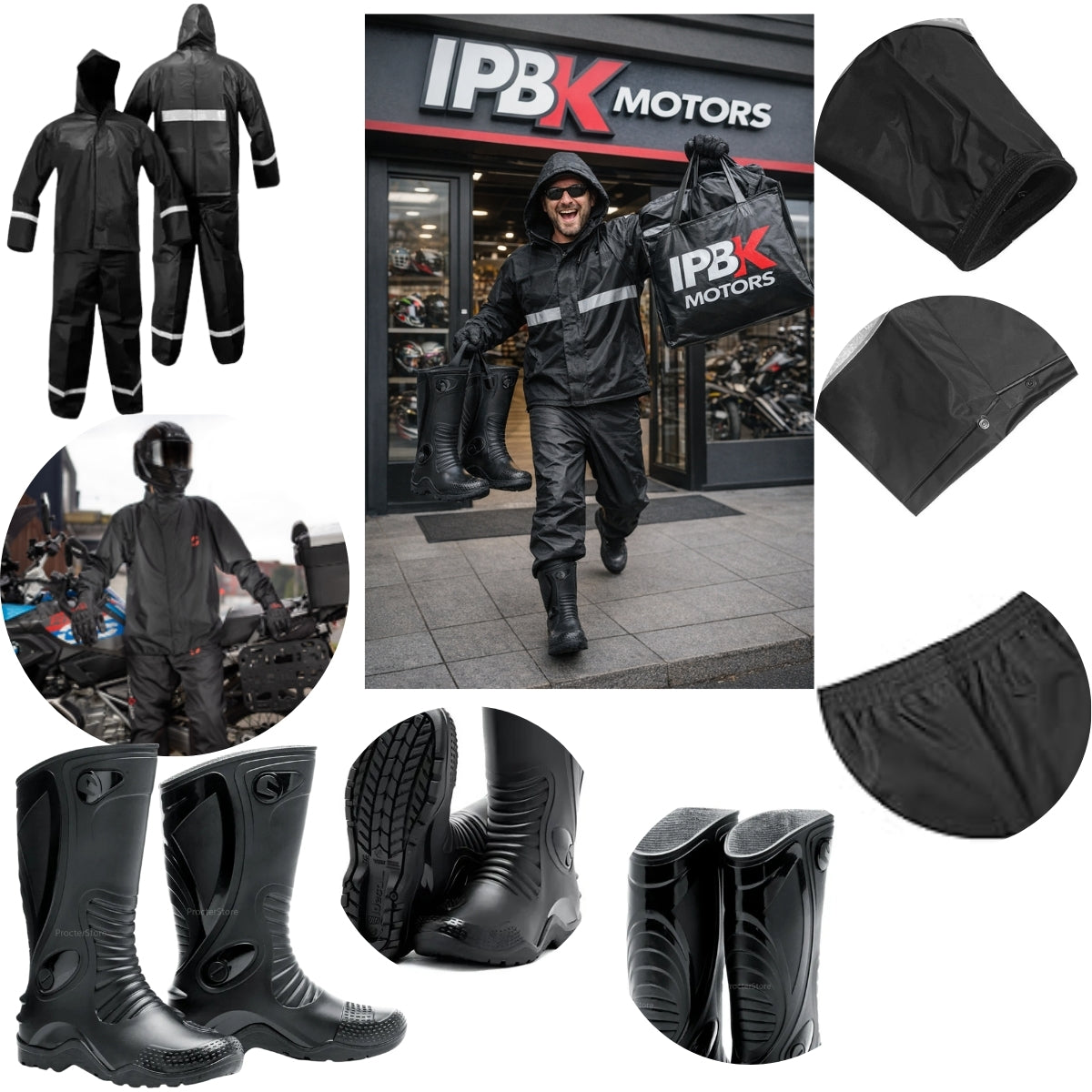 Impermeable mas Botas Dakar moto Envio Gratis