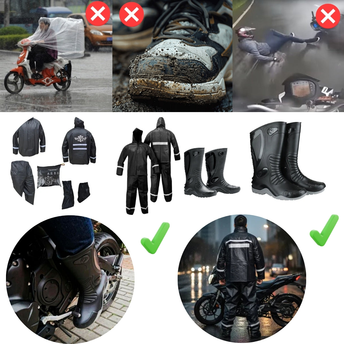 Impermeable mas Botas Dakar moto Envio Gratis