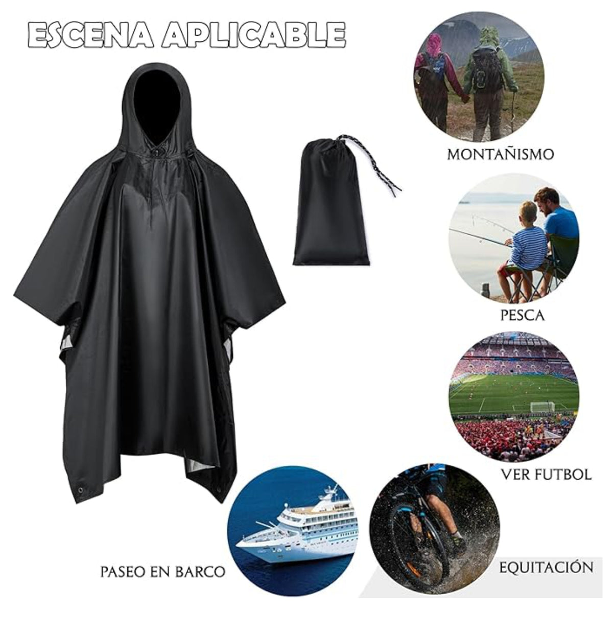 Impermeable Capa Lluvia