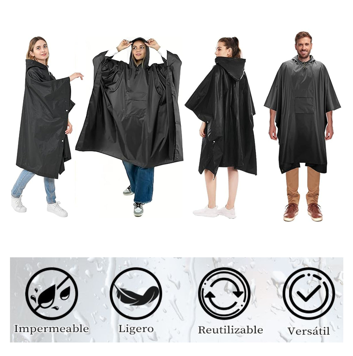 Impermeable Capa Lluvia
