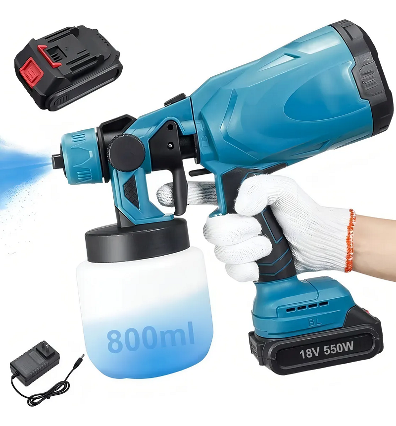 Pistola Pintura inalambrica doble bateri