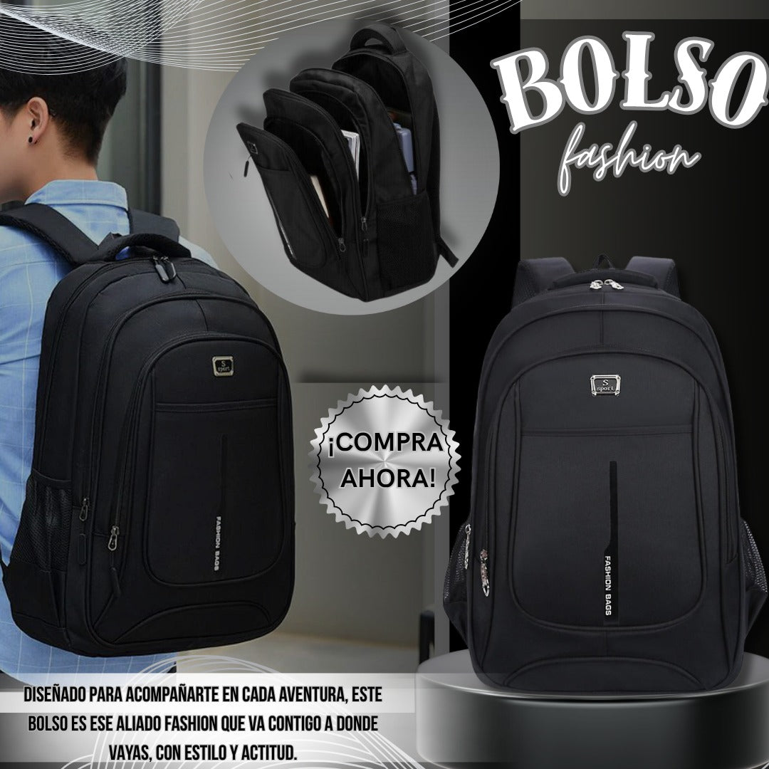 Mochila Hombre CM 60L con Porta Portátil – Amplia y Resistente