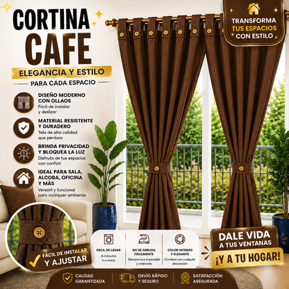 Cortina X2 Jaquard 300 Gramos 280cm