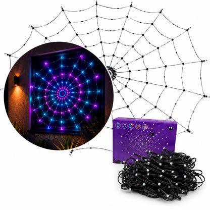 Luces Decorativas Led En Telaraña Malla