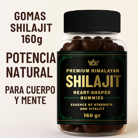 🔥 GOMAS SHILAJIT 160g – Potencia Natural para Cuerpo y Mente