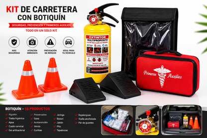 Kit de carretera + Botiquin 18 Pro