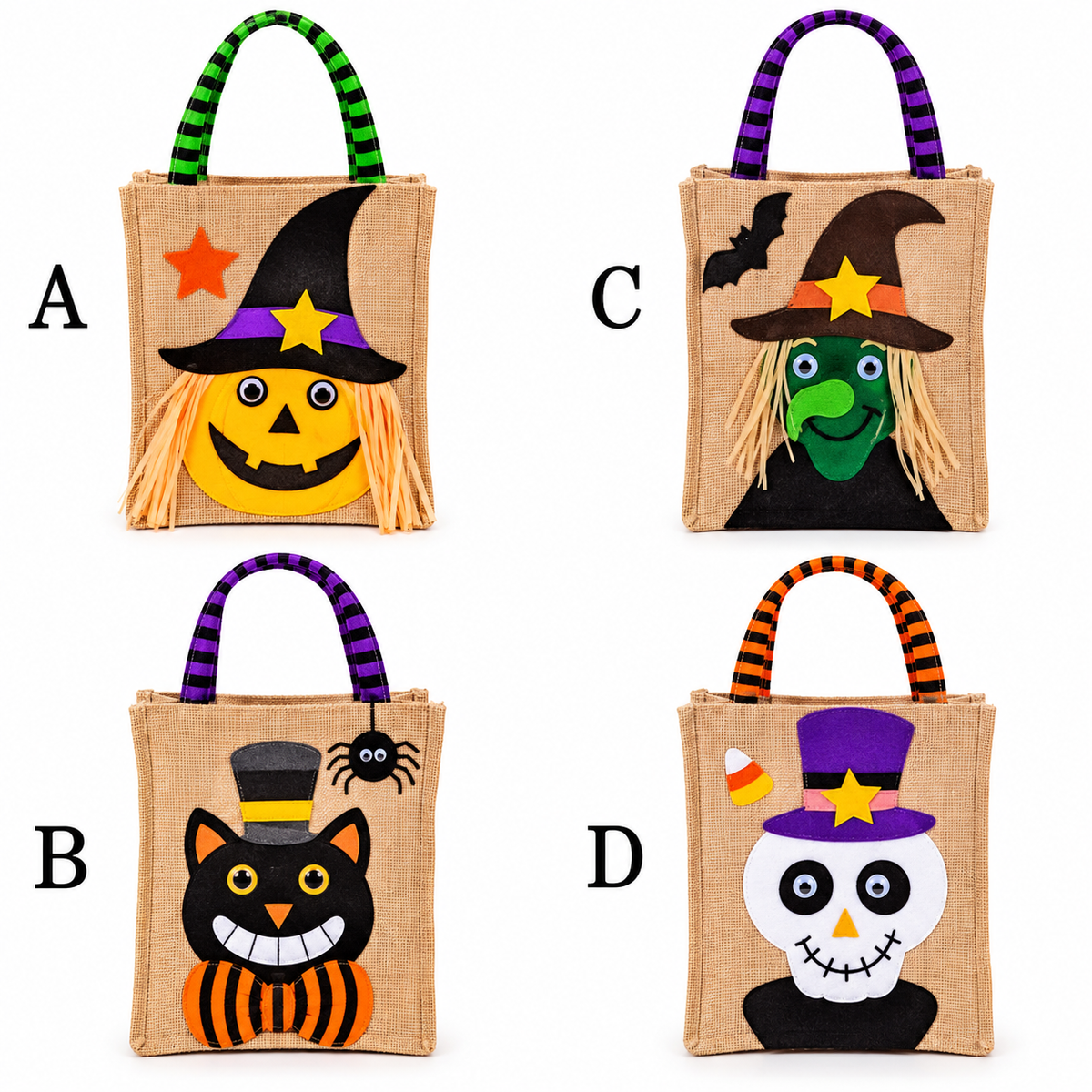 CESTA BOLSA HALLOWEEN YUTE