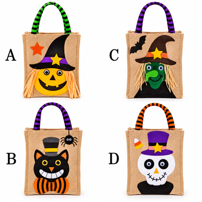 CESTA BOLSA HALLOWEEN YUTE