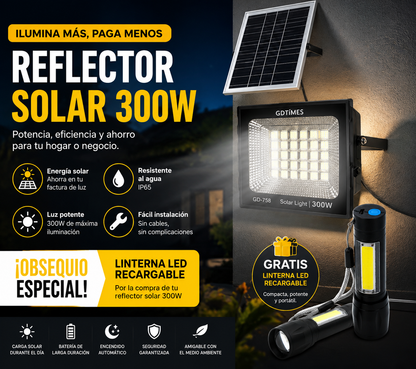 Reflector Solar 300w Incluye Obsequio