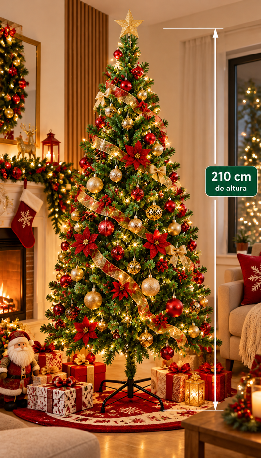 Árbol de Navidad Artificial 210 cm con 500 Punta
