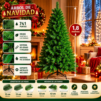 Árbol de Navidad 1,8 m