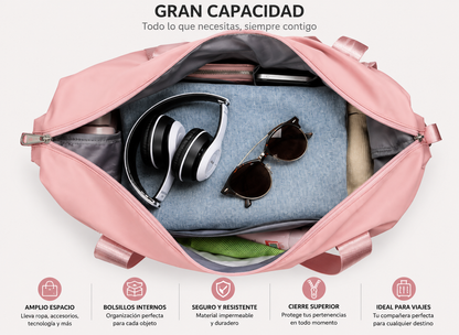 Bolso De Viaje Expandible Impermeable