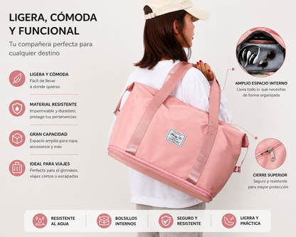 Bolso De Viaje Expandible Impermeable