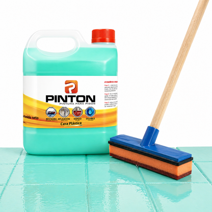 Cera Para El Piso Galón 4L + Aplicador | Cera Efecto Pintura Envío Gratis