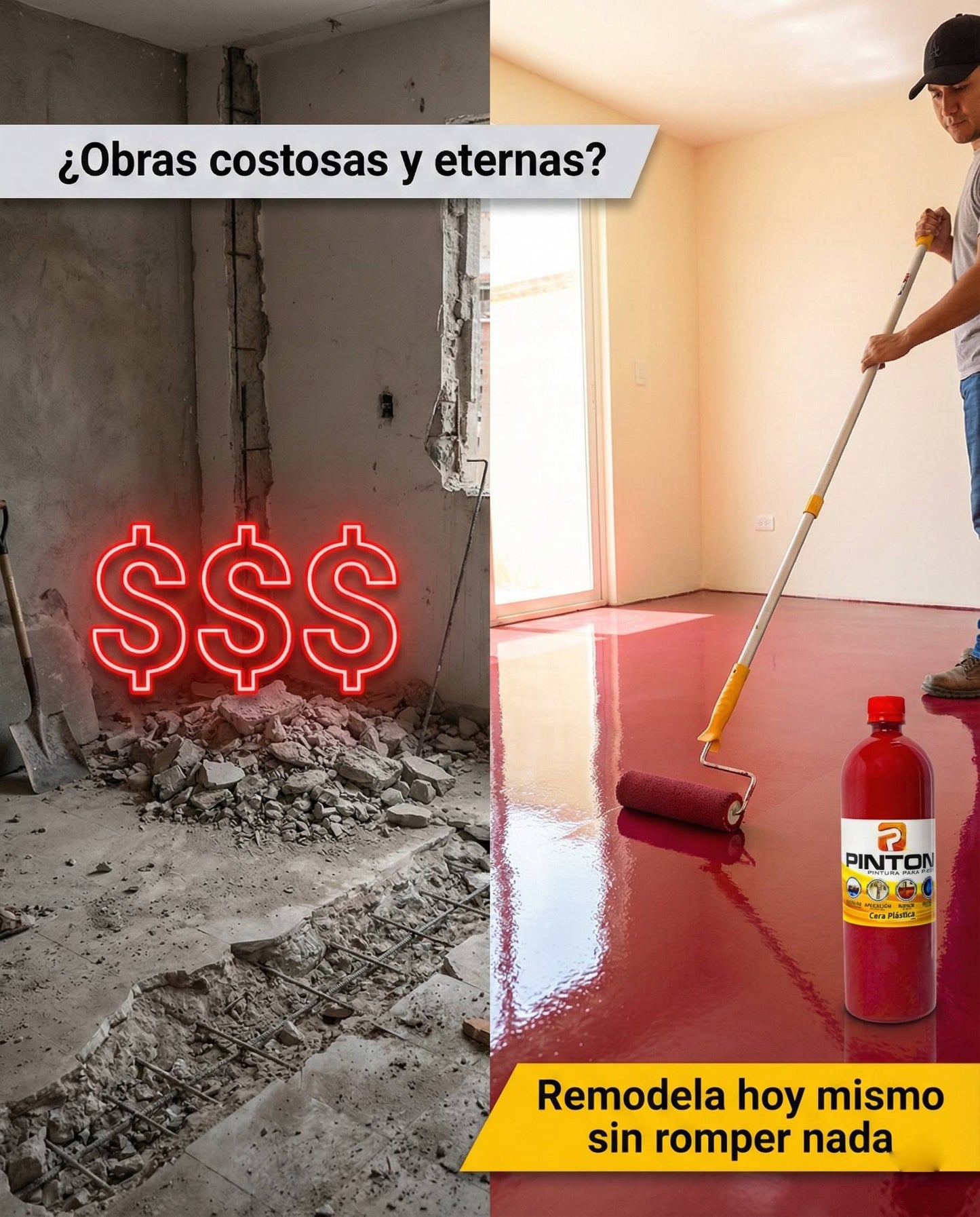 Cera Para el Piso 1 LT + APLICADOR