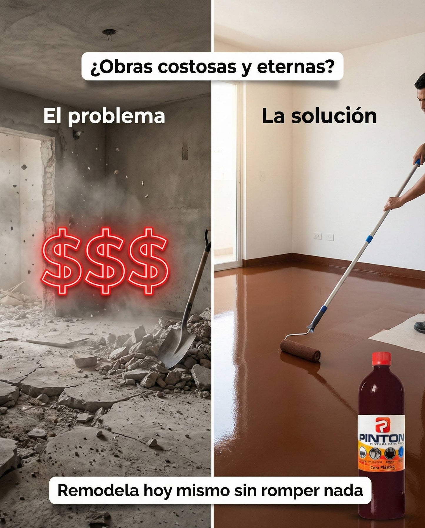 Cera Para el Piso 1 LT + APLICADOR