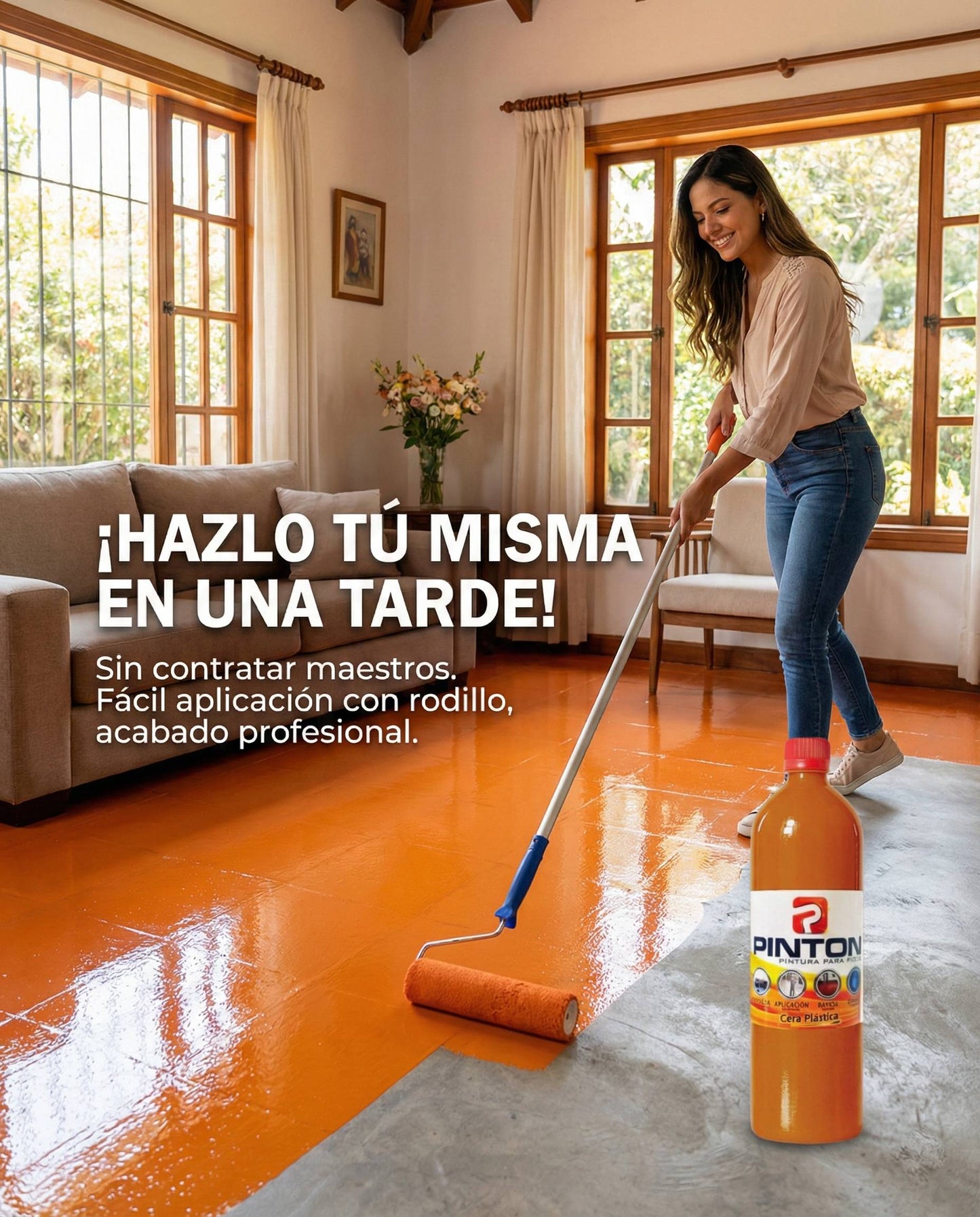 Cera Para el Piso 1 LT + APLICADOR
