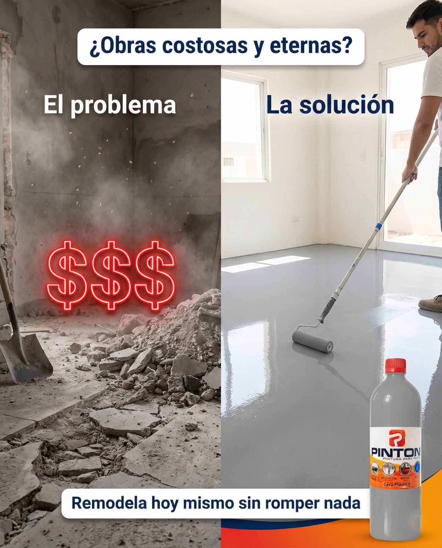 Cera Para el Piso 1 LT + APLICADOR