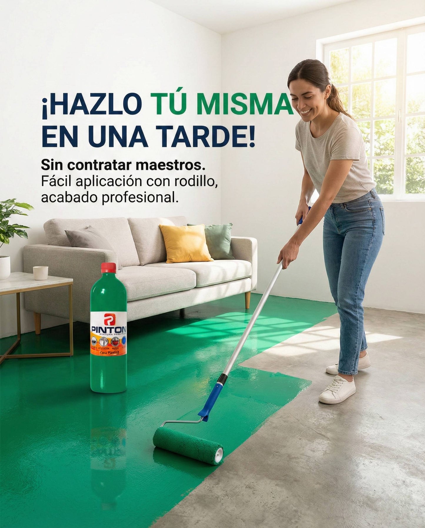Cera Para el Piso 1 LT + APLICADOR