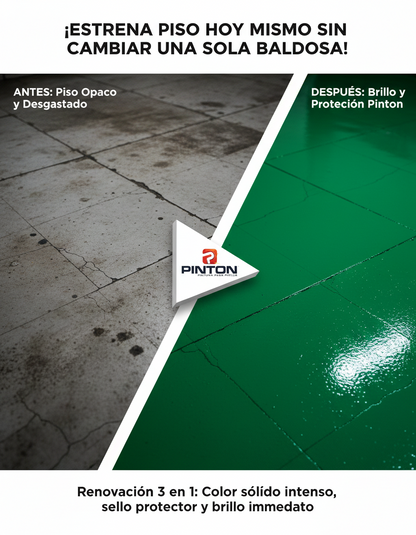 Cera Para El Piso Galón 4L + Aplicador | Cera Efecto Pintura Envío Gratis