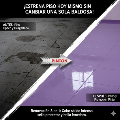Cera Para El Piso Galón 4L + Aplicador | Cera Efecto Pintura Envío Gratis