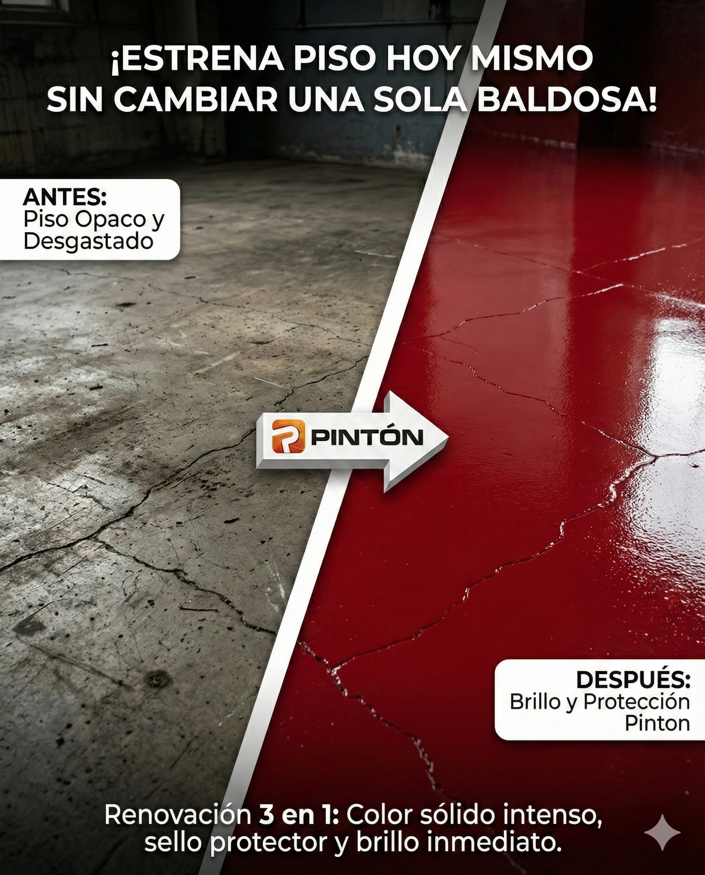 Cera Para El Piso Galón 4L + Aplicador | Cera Efecto Pintura Envío Gratis