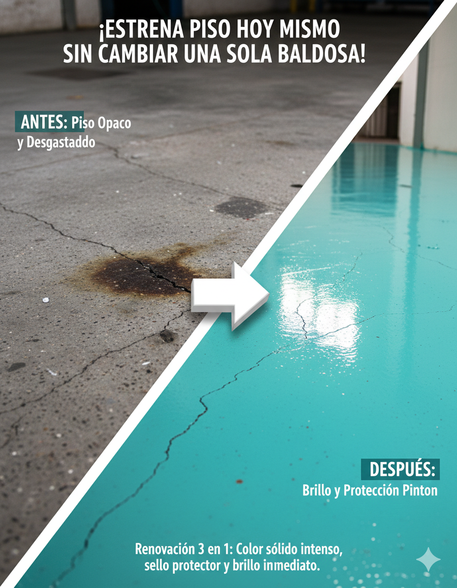Cera Para El Piso Galón 4L + Aplicador | Cera Efecto Pintura Envío Gratis
