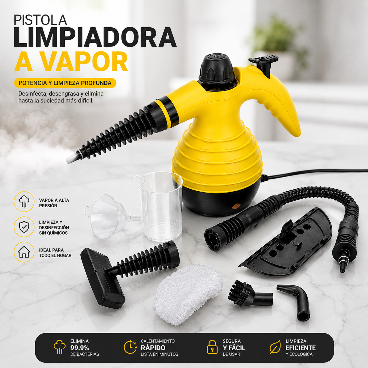 Pistola Limpiador A Vapor Hogar