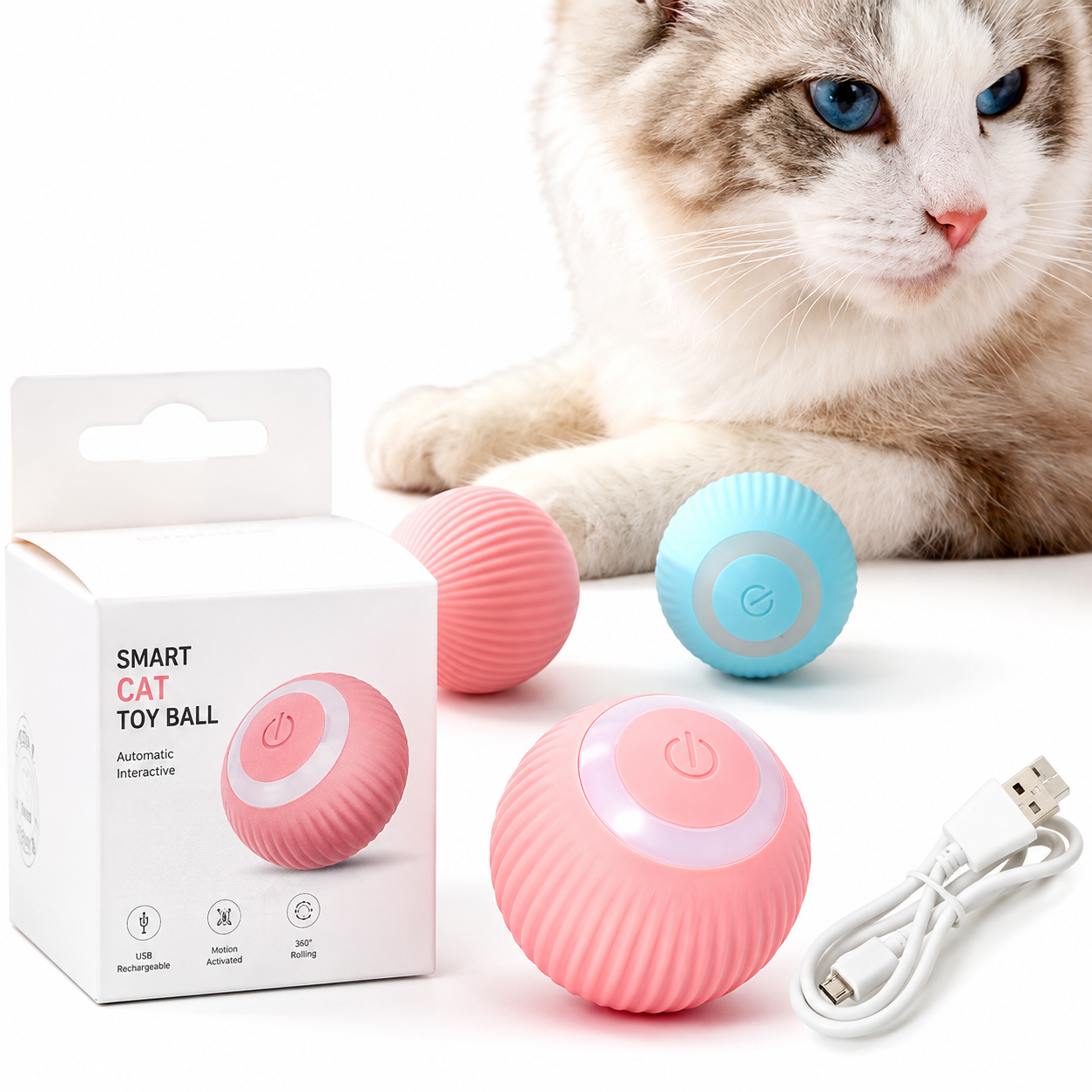 Pelota De Gato Juguete Inteligente