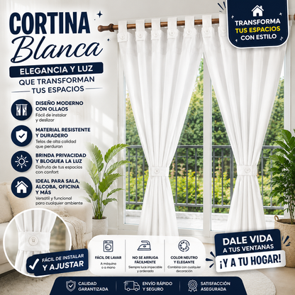 Cortina X2 Jaquard 300 Gramos 280cm