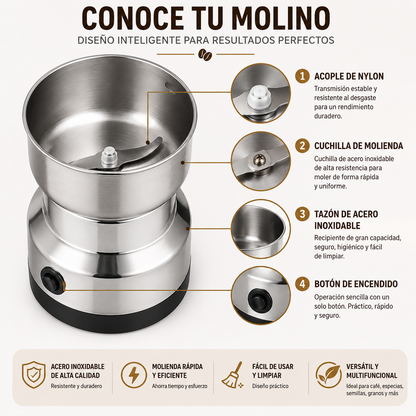 Molino Moledor De Café Y Especias