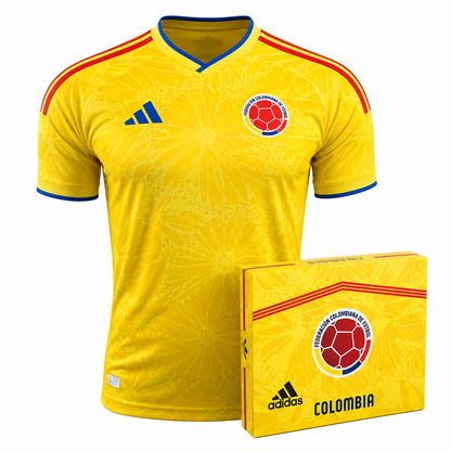 Combo Camiseta Colombia Bordada + Caja De Presentación