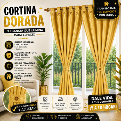 Cortina X2 Jaquard 300 Gramos 280cm