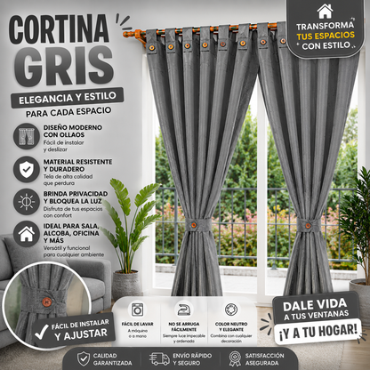 Cortina X2 Jaquard 300 Gramos 280cm