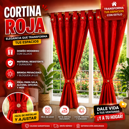 Cortina X2 Jaquard 300 Gramos 280cm