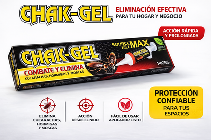 Chak Gel Mata Cucarachas 14grs
