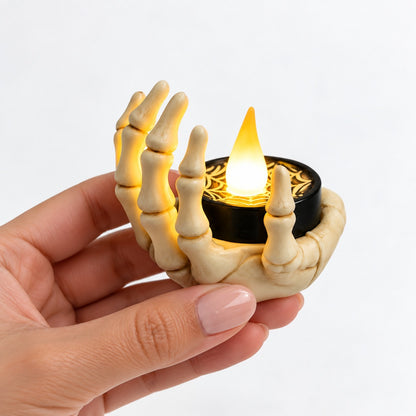 Velas LED Mano Esqueleto Halloween