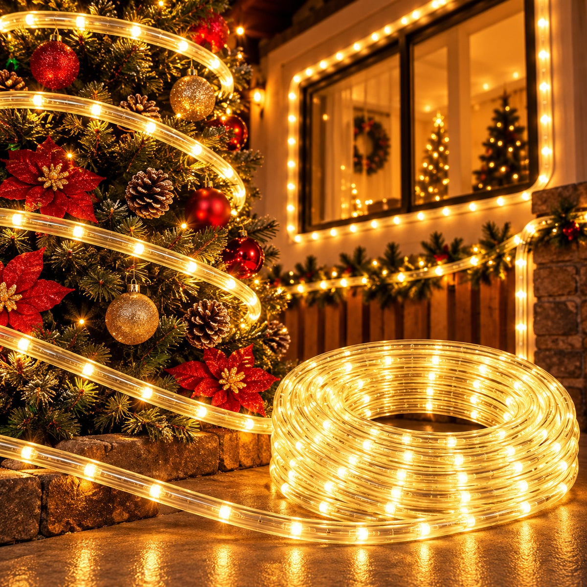 Manguera Navideña Decorativa Luz LED 10m Envío Gratis