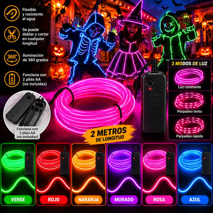 Cable De Luz Led Neón 2 Metros Decoración