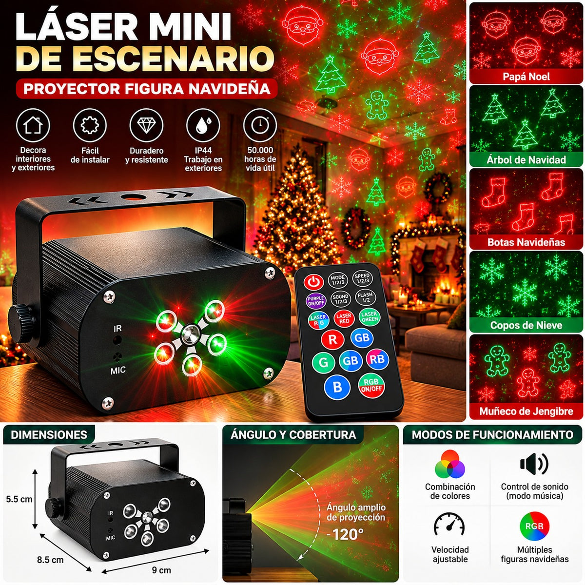 Laser Mini De Escenario Proyector Figura