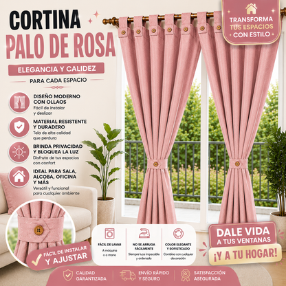 Cortina X2 Jaquard 300 Gramos 280cm