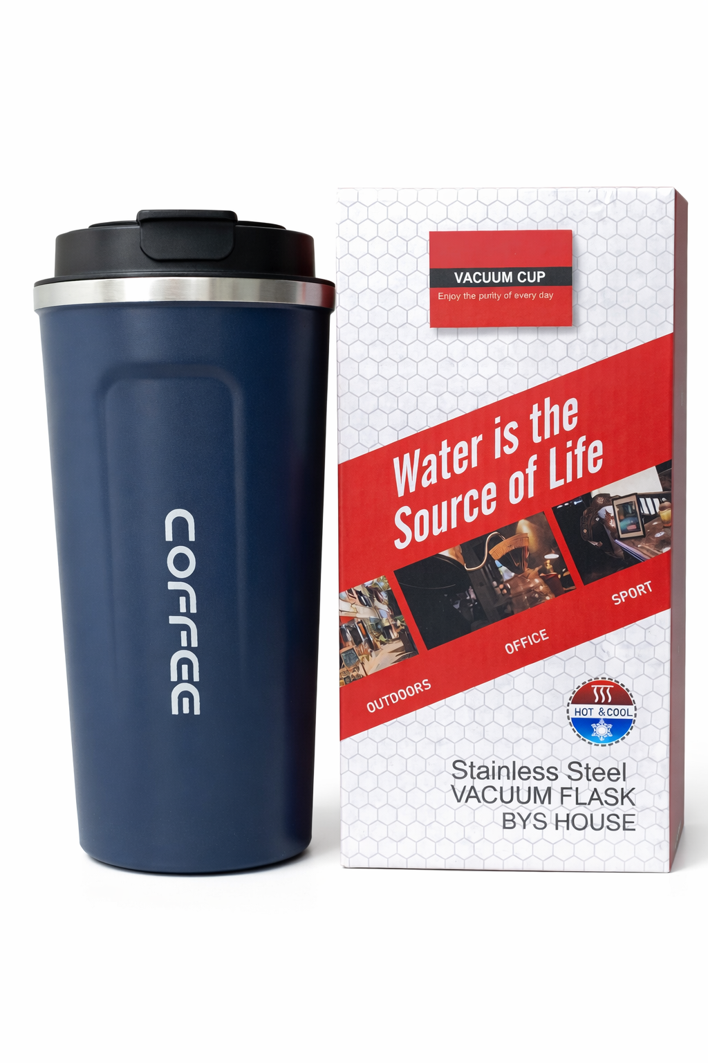 Vaso Termo Indicador Temperatura Digital