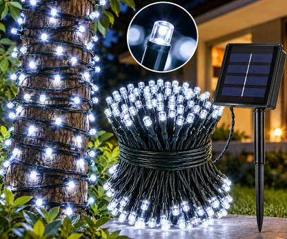 Luces Navidad Panel Solar 100 Led