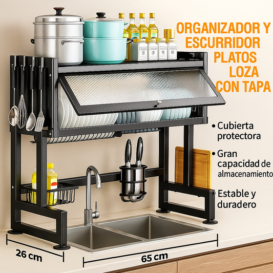 🧼 ESCURRIDOR DE PLATOS CON GABINETE