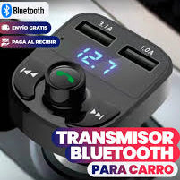 Trasmisor FM receptor cargador bluetooth