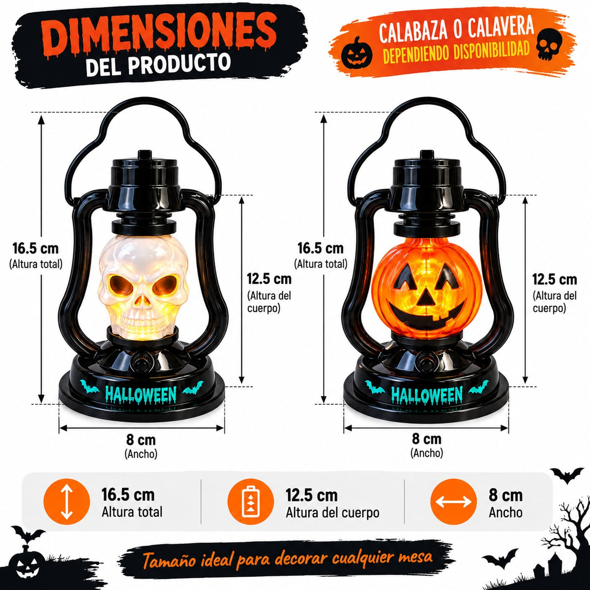 Farol Encantado Halloween luz y sonido Envío Gratis