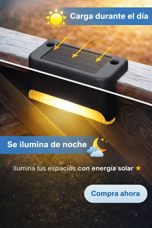 Kit x4 Luces LED Automaticas Solares