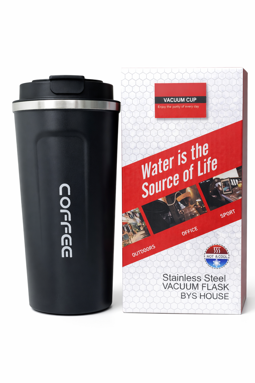 Vaso Termo Indicador Temperatura Digital