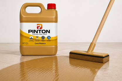 Cera Para El Piso Galón 4L + Aplicador | Cera Efecto Pintura Envío Gratis